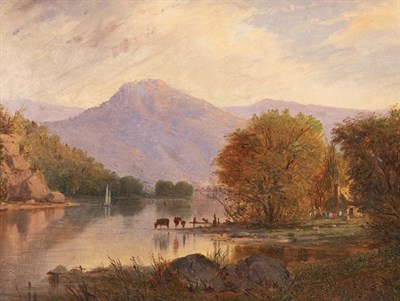Lot 2328 - American School 19th Century River Valley with...