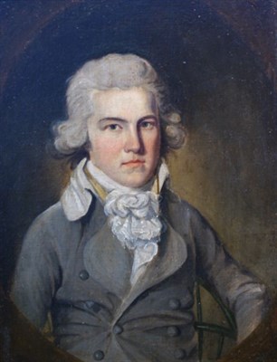 Lot 1035 - Attributed to James Sharples Half-Length...