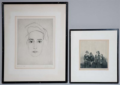 Lot 4130 - Max Pollak [THE DISCUSSION] Drypoint, signed...