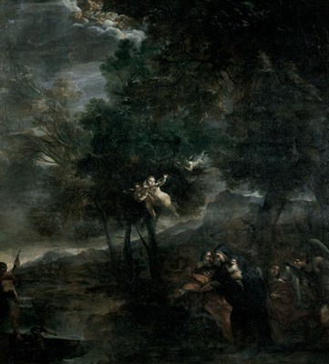 Lot 1047 - Italian School 17th Century Rest on the Flight...