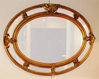 Lot 4232 - Louis XV Style Silvered Wood Oval Mirror...