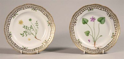 Lot 1433A - Two Royal Copenhagen Flora Danica Porcelain...