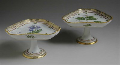 Lot 1426 - Pair of Royal Copenhagen Flora Danica...