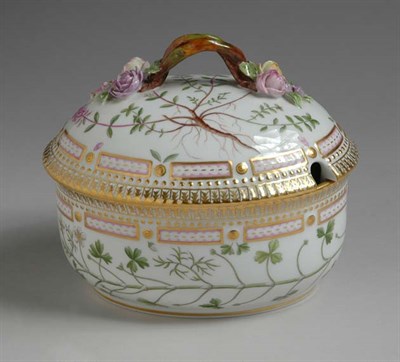 Lot 1433 - Royal Copenhagen Flora Danica Porcelain Oval...