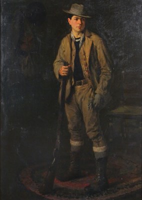 Lot 2470 - Francis Luis Mora 1874-1940 The Hunter, circa...