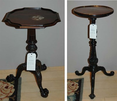 Lot 4452 - Two George III Style Mahogany Tripod Drinks...