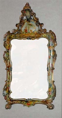 Lot 1281 - Venetian Rococo Style Painted Mirror 19th...