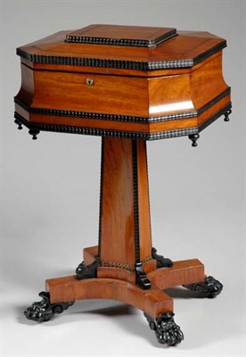 Lot 1529 - Anglo-Indian Ebonized and Satinwood Teapoy...