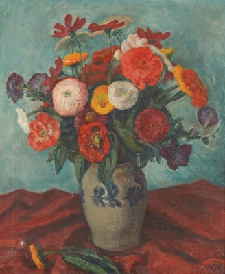 Lot 2475 - Julius Thiengen Bloch 1888-1966 Floral Still...