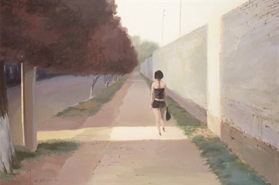 Lot 64 - Liang Hongli Chinese, b. 1972 Woman on Street,...