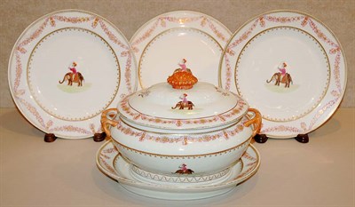 Lot 579 - Chinese Export Style Porcelain Partial Dinner...