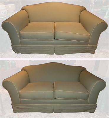 Lot 1255 - Pair of Upholstered Two-Seat Sofas Ralph...