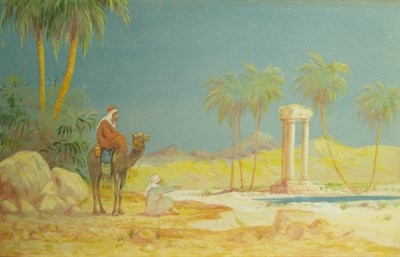 Lot 1101 - C. Gibbon 19th/20th Century Scenes of Arabs in...