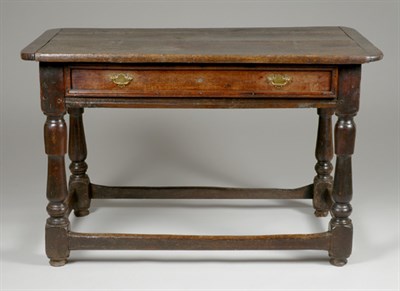 Lot 1289 - Continental Baroque Oak Side Table The...
