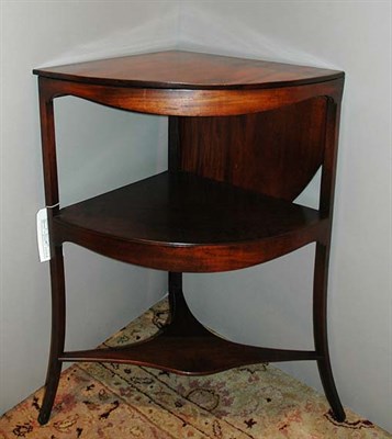 Lot 1537 - George III Mahogany Corner Washstand Late...