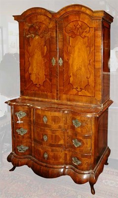 Lot 1486 - South German Inlaid Walnut Aufsatz Kommode In...