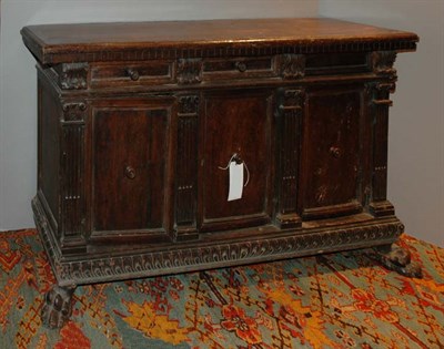 Lot 1302 - Italian Renaissance Walnut Credenza The...