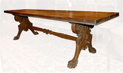 Lot 1300 - Spanish Walnut Refectory Table The rectangular...