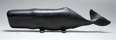 Lot 2174 - Cast Iron Doorstop Of whale form, molded D...