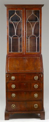 Lot 1486 - George III Mahogany Bureau Bookcase Late 18th...