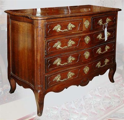 Lot 4238 - Provincial Louis XV Style Mahogany Commode...