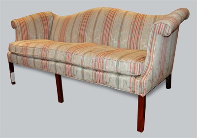 Lot 1410 - George III Mahogany Settee Late 18th century...