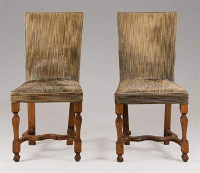 Lot 1164 - Set of Six Continental Baroque Walnut Side...