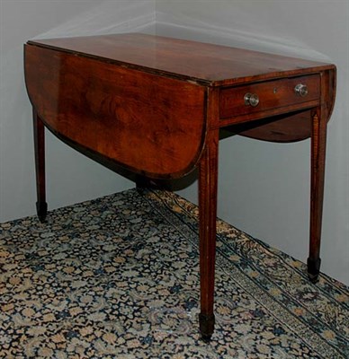 Lot 1436 - George III Inlaid Mahogany Pembroke Table Late...