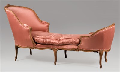 Lot 1395 - Louis XV Beechwood Chaise Longue 18th Century...