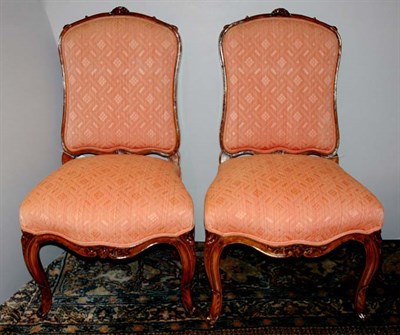 Lot 1439 - Set of Four Louis Beechwood Side Chairs Mid...