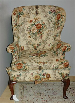 Lot 1330 - George I Walnut Wing Chair Early 18th century...