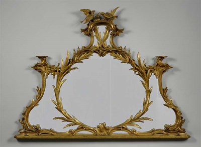 Lot 1403 - George III Gilt-Wood Overmantel Mirror 18th...