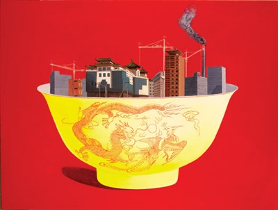 Lot 136 - Zhang Ting Qun Chinese, b. 1981 Dragon Bowl,...