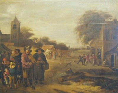 Lot 1038 - Manner of David Teniers The Country Fiddler...
