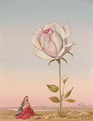 Lot 109 - Romano Gazzera Italian, 1906-1985 Mystic Rose...