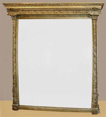 Lot 3617 - Neoclassical Style Gilt-Wood Overmantel Mirror...