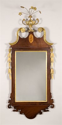 Lot 2040 - Federal Style Inlaid Mahogany and Parcel Gilt...