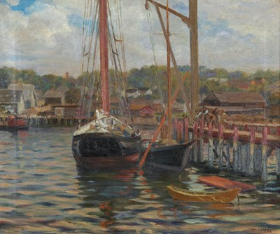 Lot 2465 - Joseph Lauber 1855-1948 Setting the Mast,...