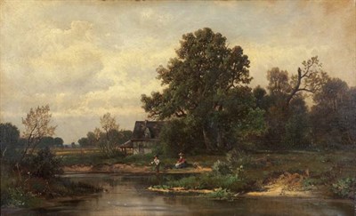 Lot 3 - Paul Weber German/American, 1823-1916 Fishing...