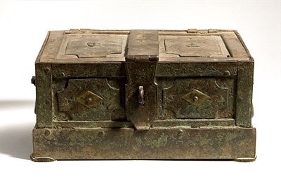 Lot 1303 - Continental Baroque Bronze Strong Box 17th...