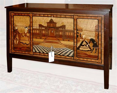 Lot 4199 - Marquetry and Parquetry Inlaid Chest of...