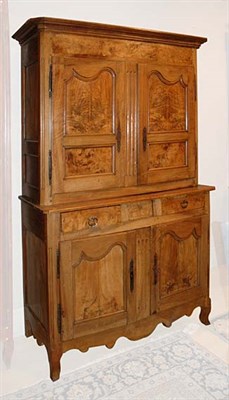 Lot 4506 - French Provincial Walnut Buffet a Deux Corps...