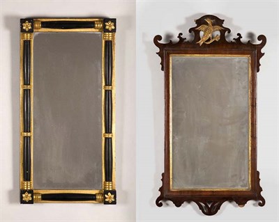 Lot 2167 - George III Mahogany Parcel Gilt Mirror The...