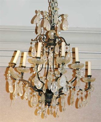 Lot 4431 - Louis XV Style Metal and Rock Crystal...