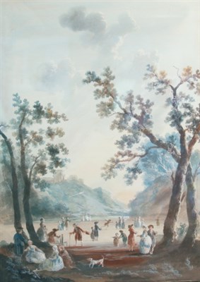 Lot 1003 - French School 18th Century Capriccio Scenes,...