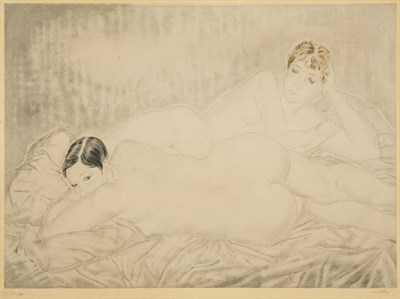 Lot 294 - Tsuguharu Foujita DEUX FEMMES NUES ALLONGEES...