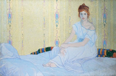 Lot 2472 - Raymond Jonson 1891-1982 Portrait of Vera...