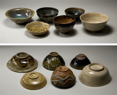 Lot 1517 - Group of Six Chinese and Japanese Glazed...