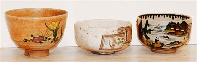 Lot 1389 - Group of Three Japanese Kutani Porcelain Tea...