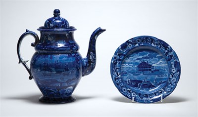 Lot 2196 - Staffordshire Historical Blue Commodore...
